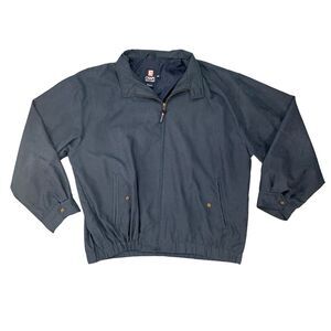 Vintage Ralph Lauren Chaps Bomber Jacket Mens XXL 2XL Chalkboard Full Zip 90s
